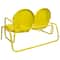 2-Person Outdoor Retro Metal Tulip Double Glider Patio Chair